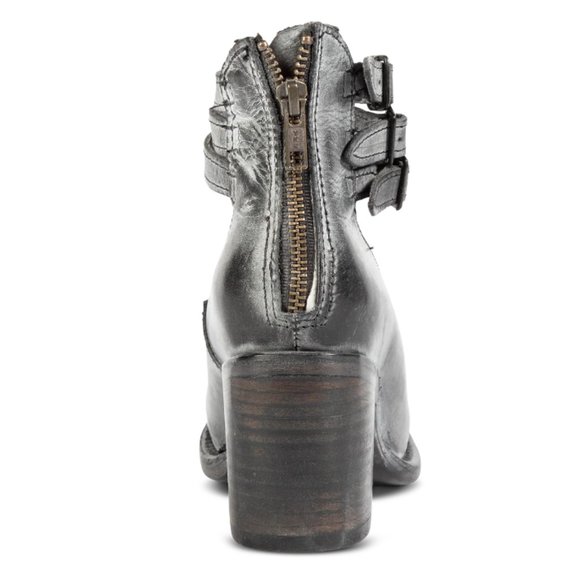 NWOB Freebird by Steven Randi Heels Black Leather Size 9 - Worn once in house - Picture 11 of 14